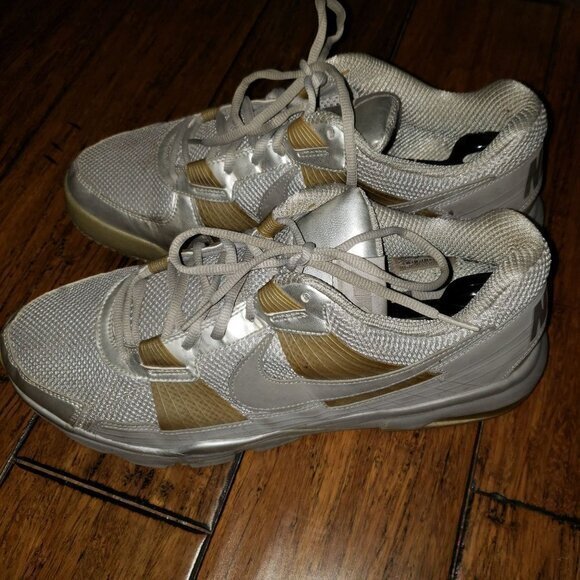 Nike Trainer SC Mens Shoes Size 12 Gray Gold Sneakers Pre-Owned - Picture 2 of 16